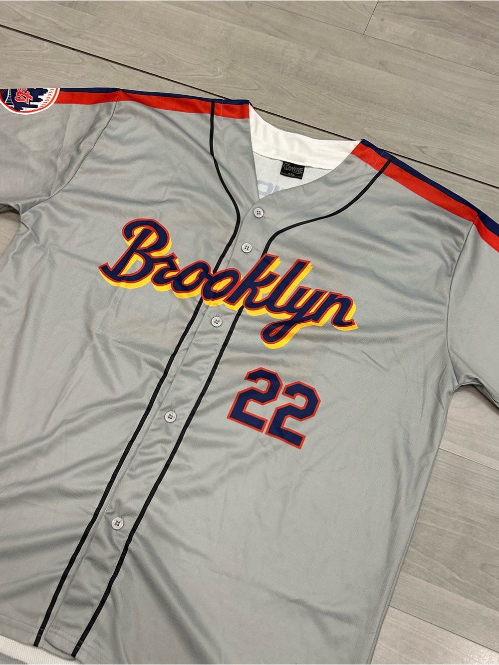 2022 Brooklyn Cyclones GEICO SGA Road Jersey Mens XL #22 Mets MiLB Baseball